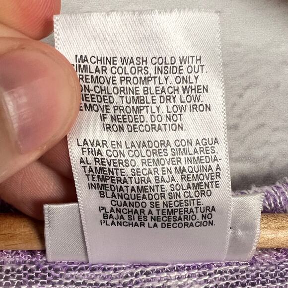 DISNEY PARKS Womens L Purple Minnie Mouse Sunglasses Lightweight Stretch Sweater - Picture 6 of 9